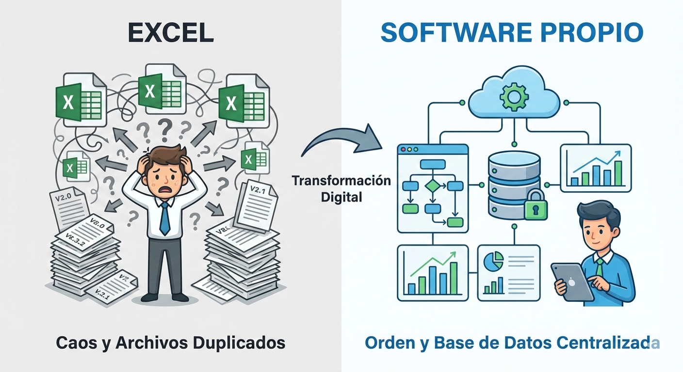 Trasformación Excel a Software